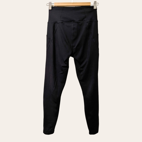 Puma Black Yoga Leggings Running Activewear Full Length Small with Pockets - Picture 2 of 8